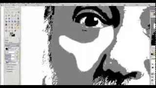 Ejercicio retrato con planos de color