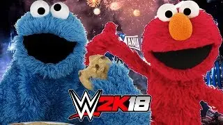 WWE 2K18 | ELMO vs COOKIE MONSTER