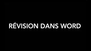 Tutoriel révision Word