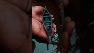 Clay Modelling  Canoe Boat  🛶