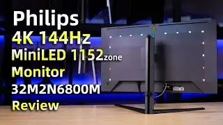 Philips 4K 144Hz  MiniLED 32M2N6800M Monitor Review丨飞利浦 4K 144Hz 1152分区MiniLED 32M2N6800M全面评测报告