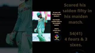 AYUSH BADONI HITS MAIDEN FIFTY IN HIS MAIDEN MATCH I TATA IPL I #LSGVSGT #IPL #SHORTS