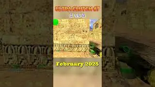 Another Ultra 1 vs 8 Clutch in Dust2 in Counter Strike 1.6 #clutch #shorts