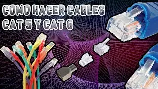 Como ponchar o crimpar cable directo UTP con Plug categoria 5 y categoria 6