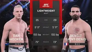 UFC 325 UFC on Paramount+ Dan Hooker 🇳🇿 vs Benoit Saint Denis 🇫🇷 Lightweight Fight Simulation