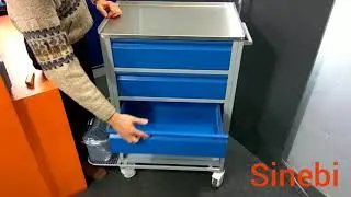 Carro de Urgencias y Paro VRH3125 con plano Inoxidable SINEBI