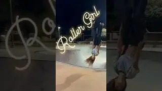 BACKFLIP COM ROLLER @Olivia.wardlow🎶 #skatepark #skatergirl #rollerskate #girl #flip #music #rock