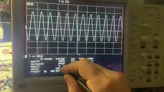 Lecroy LC334  снимаем АЧХ ( 500 MHz,  2GS/s,  4 Ch)