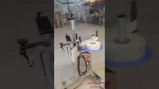 top and side labeling machine bottle metal top label machine tabletop round bottle labeling machine
