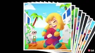 A Hat in Time Seal the Deal: mustache girl story book