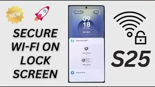 🔒📶 How to Add Secure WiFi Widget to Lock Screen on Galaxy S25/S25+/Ultra!