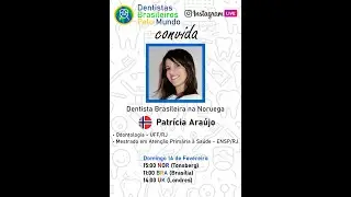 🟦#DENTISTA BRASILEIRA NA NORUEGA: Dra. ℙ𝕒𝕥𝕣𝕚𝕔𝕚𝕒 𝔸𝕣𝕒𝕦𝕛𝕠 conta sua história para conseguir atuar.