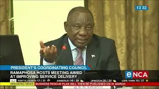 Ramaphosa hosts Coordinating Council