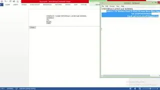Letter Head by word document