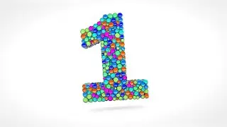 LEARN NUMBERS WITH COLOR BALLS I NUMBER 1 I BOUNCE I CLIP ANIMATION I PREVIEW2EFFECTS 