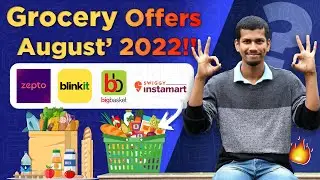 🥕🍉 Online Grocery Offers of August 2022 - Zepto, Blinkit, BigBasket & Swiggy Instamart Grocery Offer