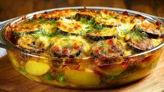 So cremig & so einfach! 💛 Der beste Zucchini-Kartoffel-Auflauf im Ofen