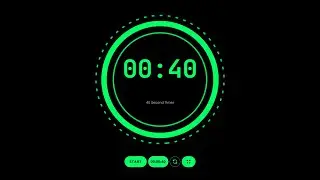 40 Second Timer - Traditional Clock