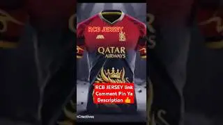 BEST RCB JERSEY  🥵