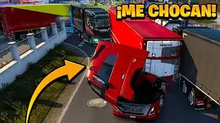 ¡ME DESTRUYEN EL CAMIÓN EN LA RUTA DE LOS NOOBS! | Euro Truck Simulator 2