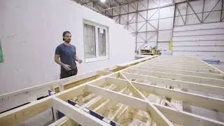 Кассета для крыши на доме из CLT
