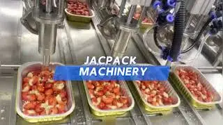 Aluminum foil fast meal tray filling sealing packing line （2）prepared dishes filler