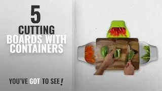 Top 10 Cutting Boards With Containers [2018]: ThinkHat ChopTainer Cutting Board Space Saver, Meal