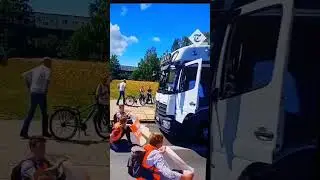 Protesters Never Consider Consequences! #protests #karma #lorry #germany #fight #funny
