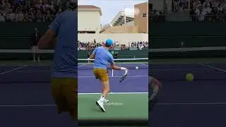 Forehand Compilation - Jannik Sinner Slow Motion Back View 1 #Shorts