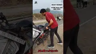 Height Test KTM Duke 250 BS6🔥🏍️#shorts #autoriddle #duke250bs6