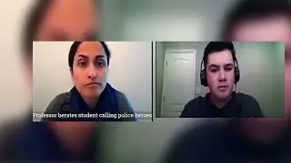 Professor of Cypress College berates student, calling police heroes