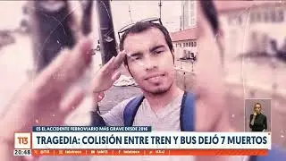 Colisión entre tren y bus dejó 7 muertos en San Pedro de la Paz