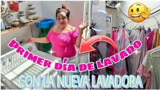 Estrenando lavadora americana de segunda mano🥰 Viejaaaaaaa 🙊(dijo Wendy 😅😅)