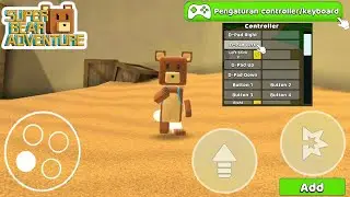 CARA MERUBAH TAMPILAN TOMBOL A B DAN CARA SETTING GAMEPAD STICK DI SUPER BEAR ADVENTURE