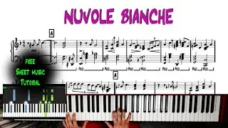 Nuvole Bianche - Ludovico Einaudi, Piano By Marcello Pezzutto [WITH SHEET MUSIC]