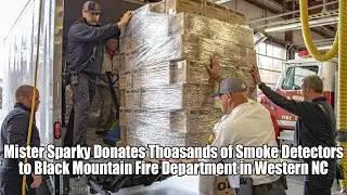 Mister Sparky Donates Thousands of Smoke Detectors to Black Mountain Fire Department