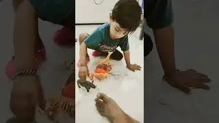 Toddlers Dancing to Lakdi Ki Kathi - Animal Toy Fun! #KidsToys #ToddlerPlaytime #EducationalVideos