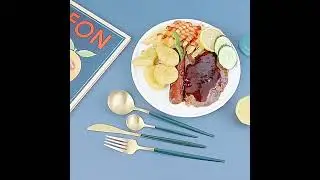 Nordic Style Stainless Steel Spoon Fork Knife Chopstick Steak Knives Spoon Table Knife For Kitchen