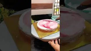 Mix fruit flavour cake frosting #new short#cakes#trendingshorts