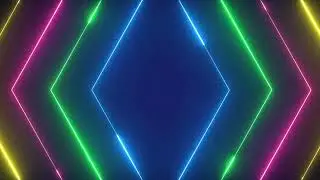 Fantasy Colorful Neon Background -- 1 Hour