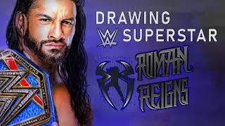 DRAWING WWE SUPERSTAR - UNIVERSAL CHAMPION ROMAN REIGNS