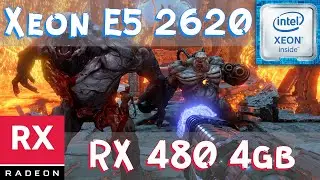 DOOM 2016 | Xeon E5 2620 + RX 480 4gb | Ultra settings 1080p performance FPS test | rus\eng