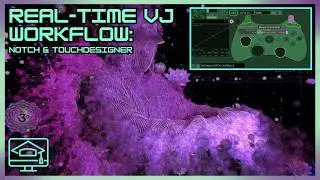 Рабочий процесс VJ в реальном времени с использованием контроллера Xbox | Notch + TouchDesigner