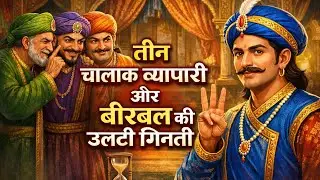 🔴 तीन चालाक व्यापारी और बीरबल की उलटी गिनती | new story Hindi kahani Akbar Birbal | 