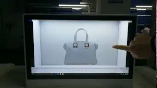 Dedi  LCD transparent advertising box , flexible transparent lcd display