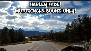 Riding Through the Colorado Mountains!  Motorcycle Sound Only, No Talking!