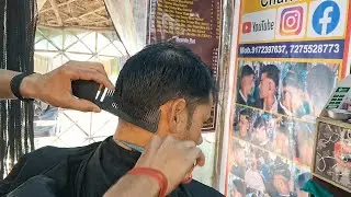Scissors And Comb Mixed haircuts /Indian Amit Barber 
