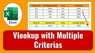 Функция VLOOKUP с множественными критериями