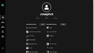 Spotify Profile Web App | Vue Nodejs Expressjs