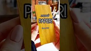 Turn PAPER into WOOD in LESS THAN 5 minutes! Easy DIY 🎨🤩 #miniatures #dollhouse